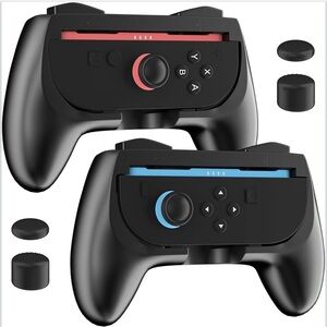 💜2 Pack Comfort Hand Grips for Nintendo Switch 2 Controllers,
